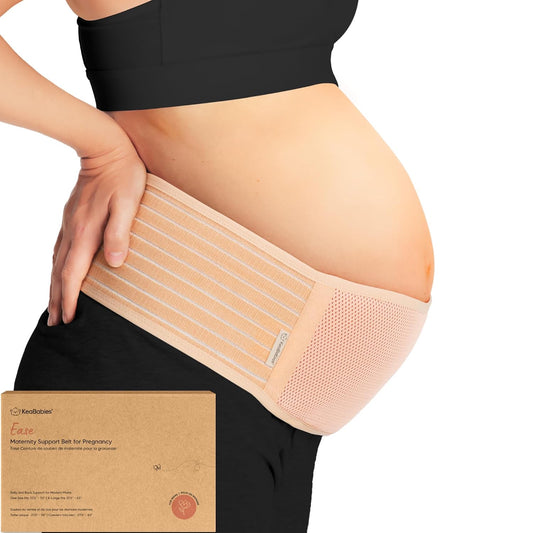 KeaBabies Ease Maternity Belly Band, Classic Ivory, M/L