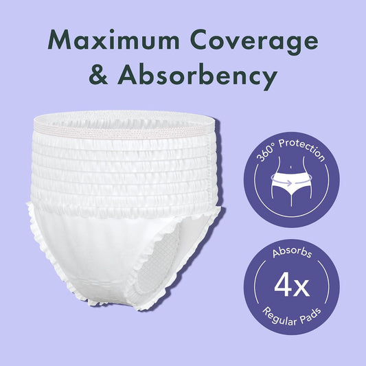 Rael Organic Cotton Cover Disposable Period Underwear Size S-M, 20 Count - view 2
