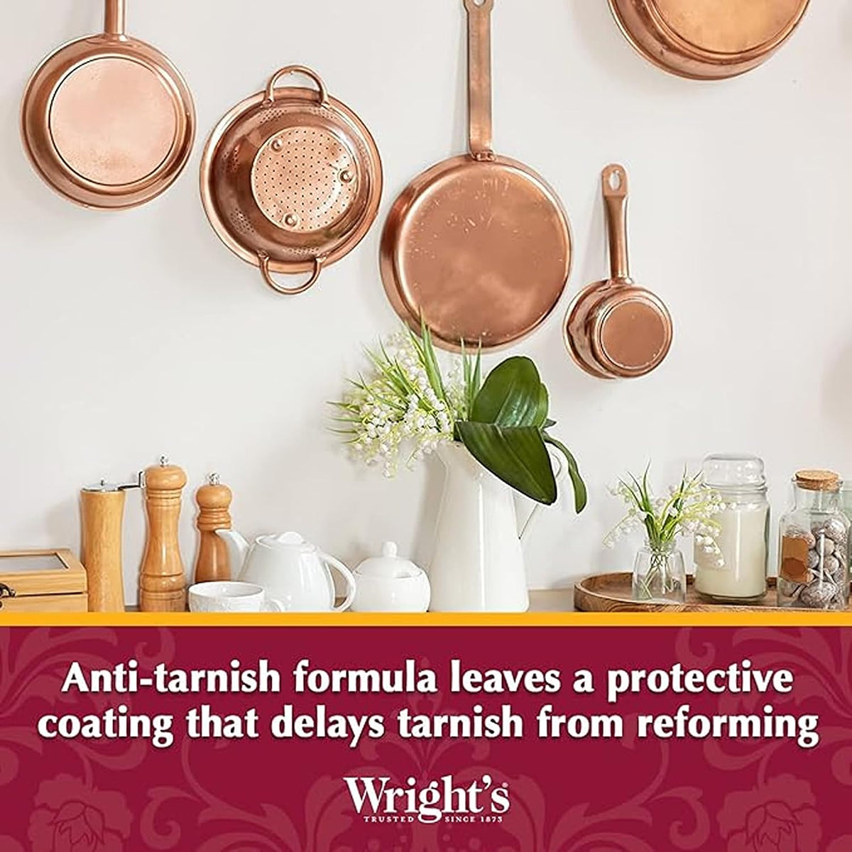 Wright's Copper Cream Cleaner and Polish 8 fl oz - view 3
