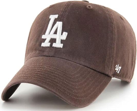 '47 Los Angeles Dodgers Clean Up Adjustable Cap, Brown