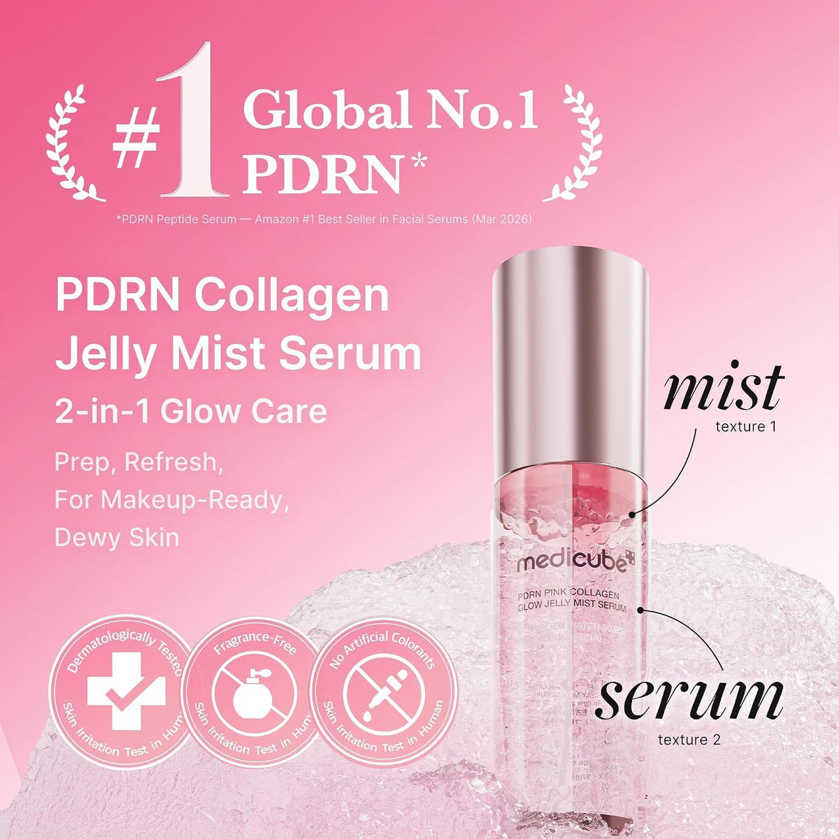 Medicube Jelly Mist Serum with Pink PDRN Collagen, 100 ml — alternate product view