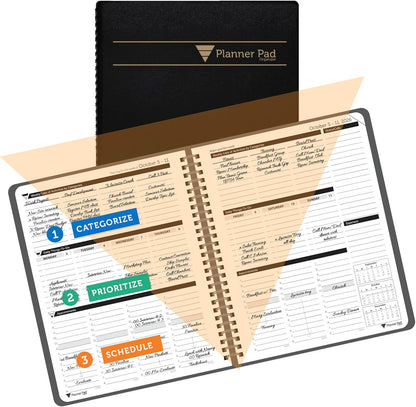 Planner Pad 2026-27 Weekly Planner, Oct-Sep, 6.75 x 8.5 Inch
