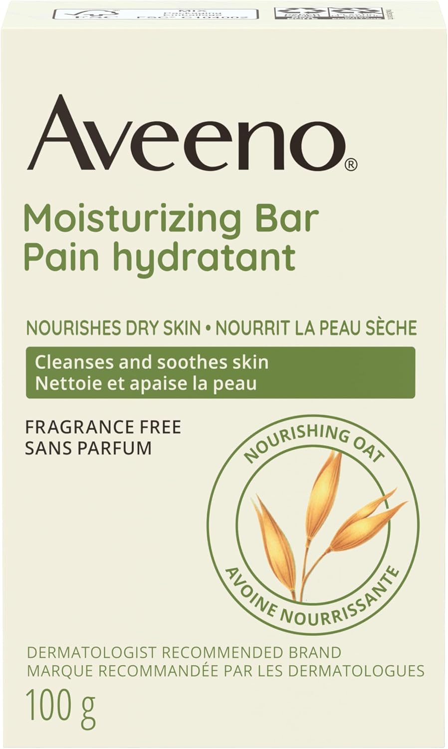 Aveeno Moisturising Bar for Dry Skin, 3.5 oz
