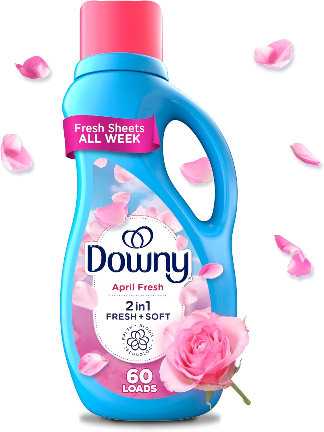 Downy Ultra April Fresh Liquid Fabric Softener 1.3 L (44 fl oz), 60 Washes — product view