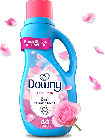 Downy Ultra April Fresh Liquid Fabric Softener 1.3 L, 60 Washes