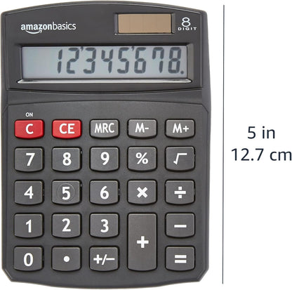 LCD 8-Digit Desktop Calculator, Black, 1-Pack - view 5