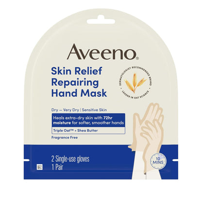 Aveeno Skin Relief Repairing Hand Mask, Fragrance-Free, 1 Pair - view 4