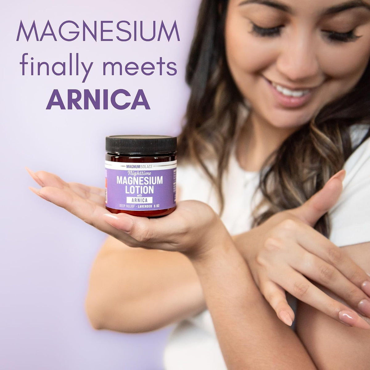 Magnum Solace Nighttime Magnesium Lotion with Arnica - view 6