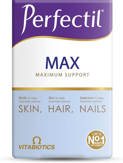 Vitabiotics Perfectil Max Skin, Hair & Nails Supplement 84 Count