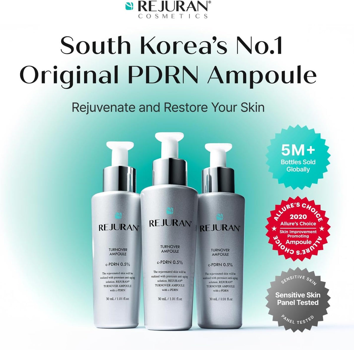 Rejuran Turnover Ampoule c-PDRN Salmon DNA Face Serum, 30 ml — alternate product view