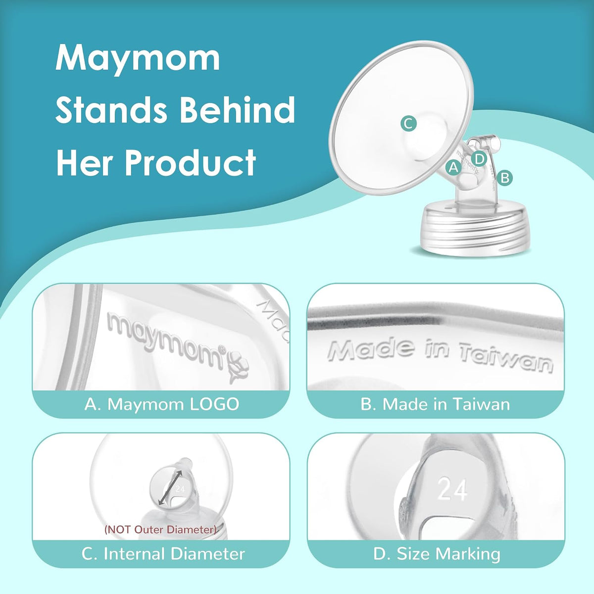 Maymom 18mm Flanges and Duckbill Valves for Spectra Pumps, 2 Each - view 3