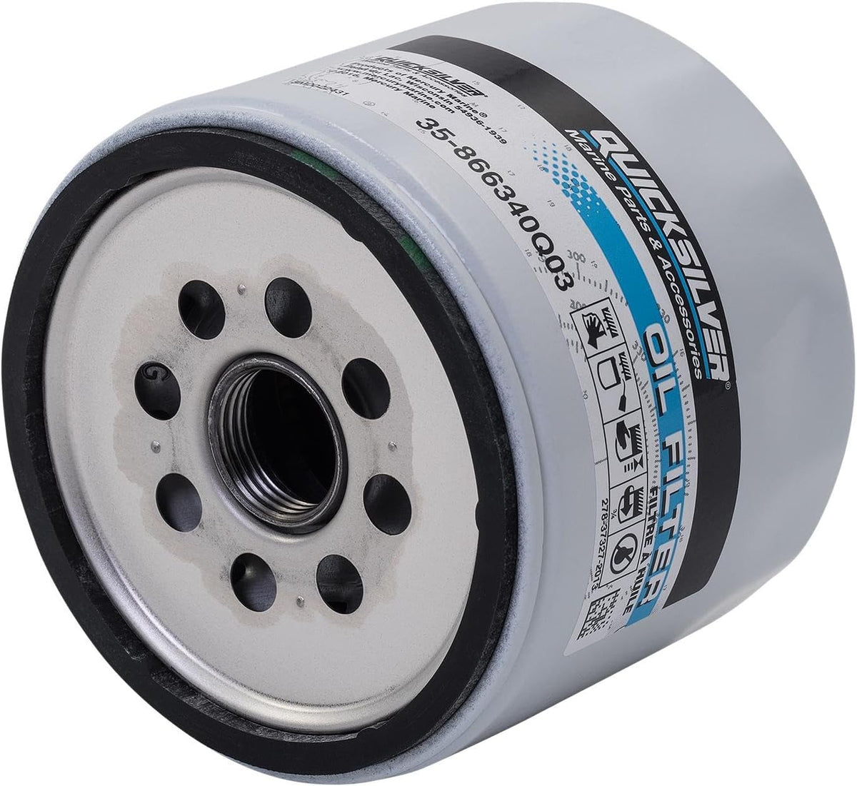 Quicksilver 866340Q03 Spin-On Oil Filter for MerCruiser Engines — alternate product view