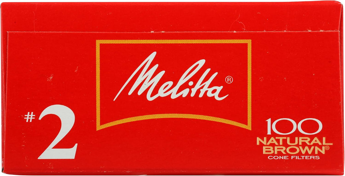 Melitta #2 Unbleached Cone Coffee Filters, Natural Brown, 100 Count - view 3