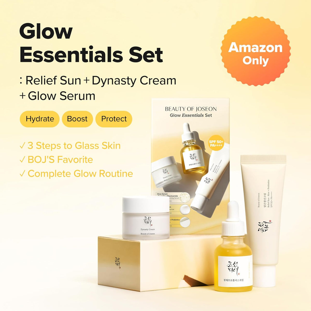 Beauty of Joseon Glow Essentials Set: Relief Sun, Dynasty Cream, Glow Serum - view 3