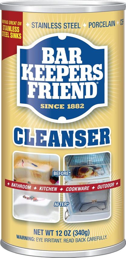 Bar Keepers Friend Cleanser and Polish 12 oz