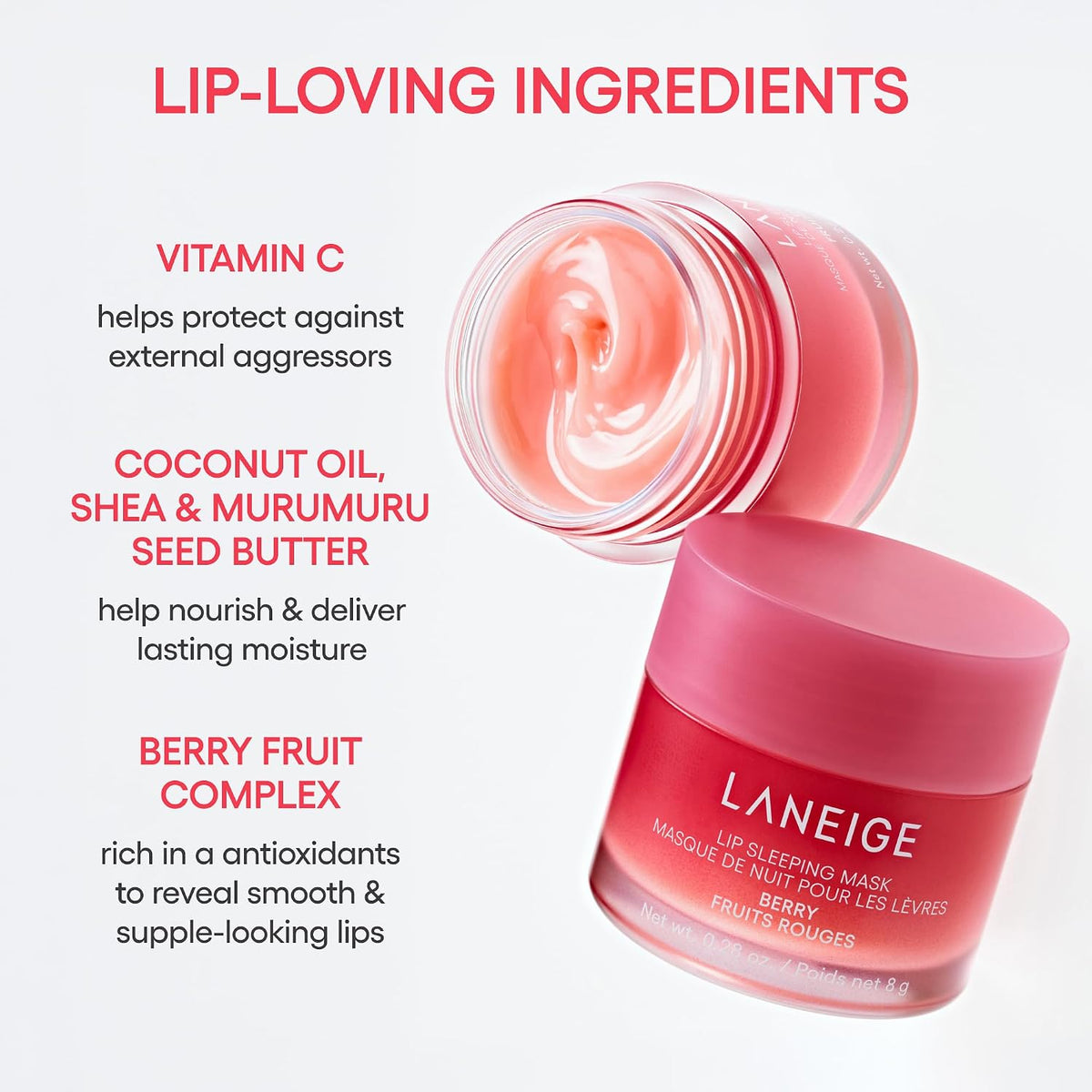 Laneige Lip Sleeping Mask, Overnight Lip Treatment - view 6