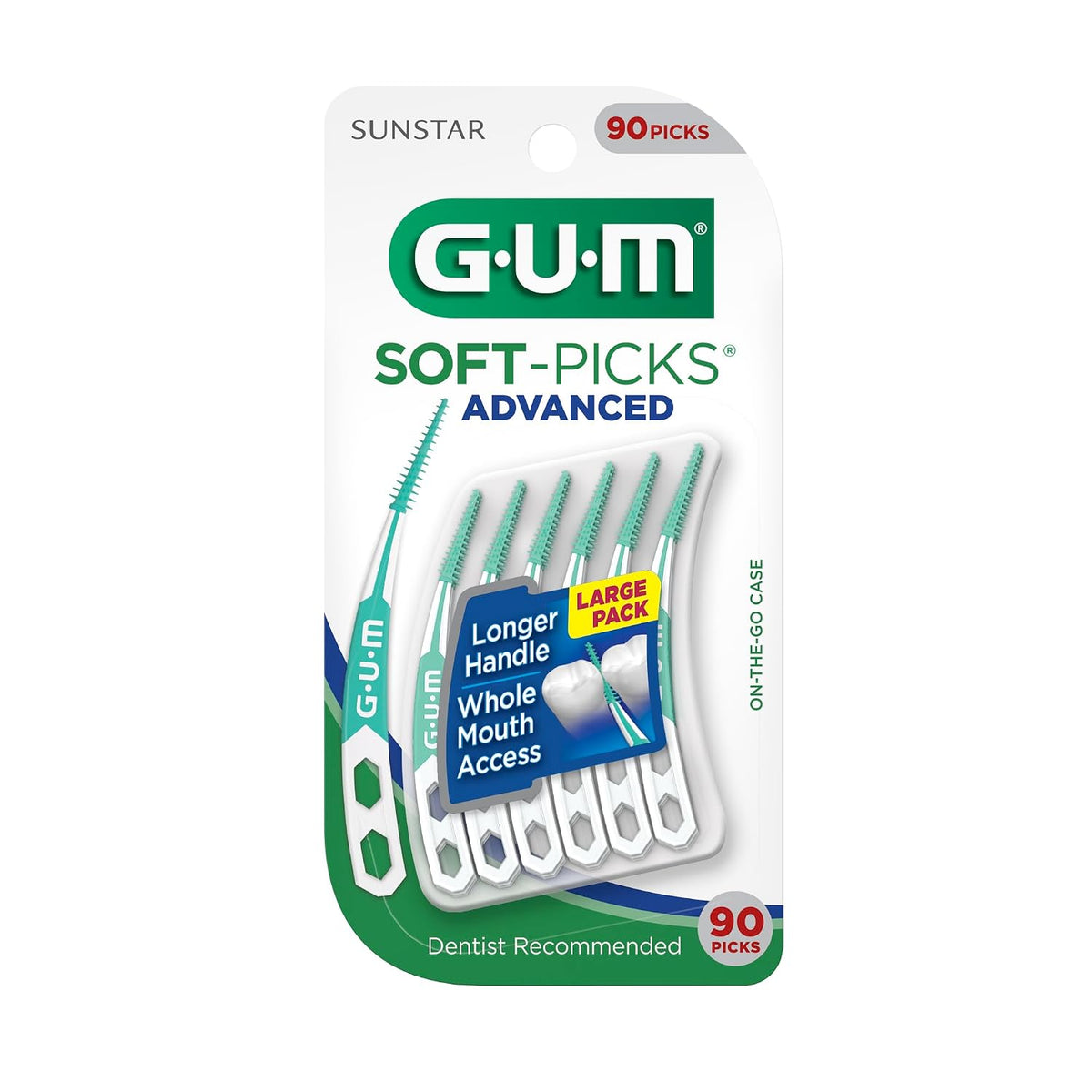 GUM Soft-Picks Advanced Interdental Picks, 90 Count - view 2