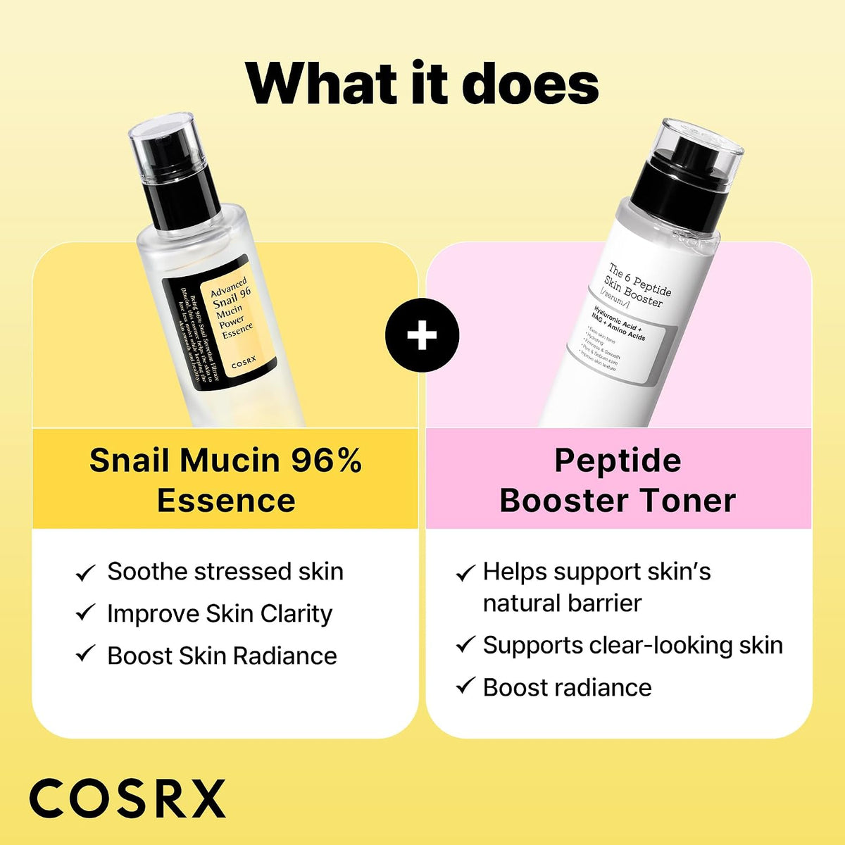 COSRX Snail Mucin 96 Essence and Peptide Booster Set - view 5