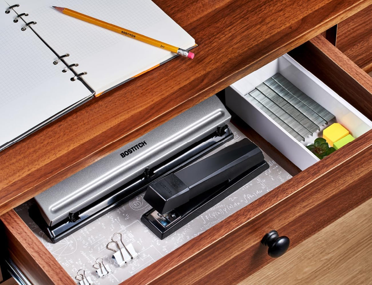 Bostitch No-Jam Premium Desktop Stapler, 25 Sheet, Black, with Staples - view 6
