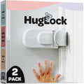 SnapPower Huglock Snap-On Door Lock for Interior Doors, 2 Pack