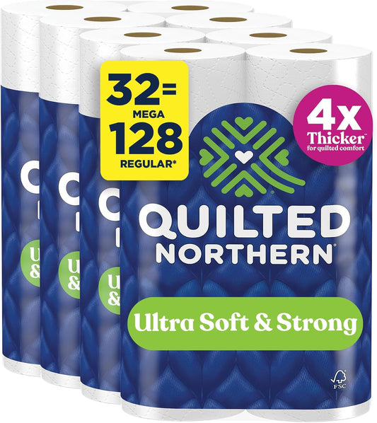 Quilted Northern Ultra Soft & Strong Toilet Paper, 32 Mega Rolls