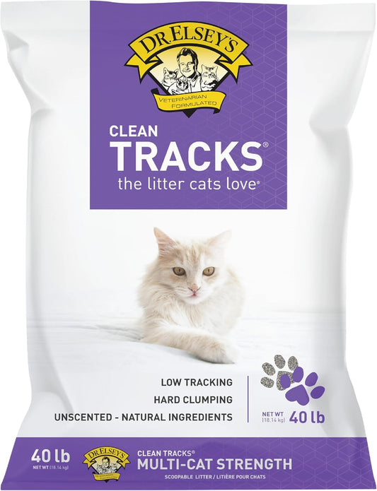 Dr. Elsey's Clean Tracks Clumping Clay Cat Litter, 40 lb