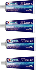 Crest 3D White Radiant Mint Toothpaste Travel Size 24 g (0.85 oz), Pack of 4