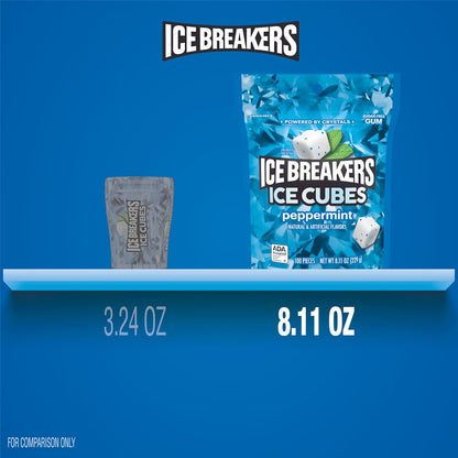 Ice Breakers Ice Cubes Peppermint Sugar-Free Chewing Gum, 100 Count - view 4