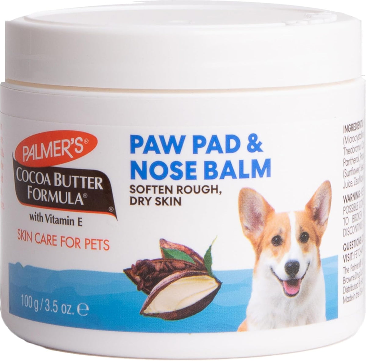 Palmer's for Pets Cocoa Butter Paw Pad and Nose Balm for Dogs, 3.5 oz — product view