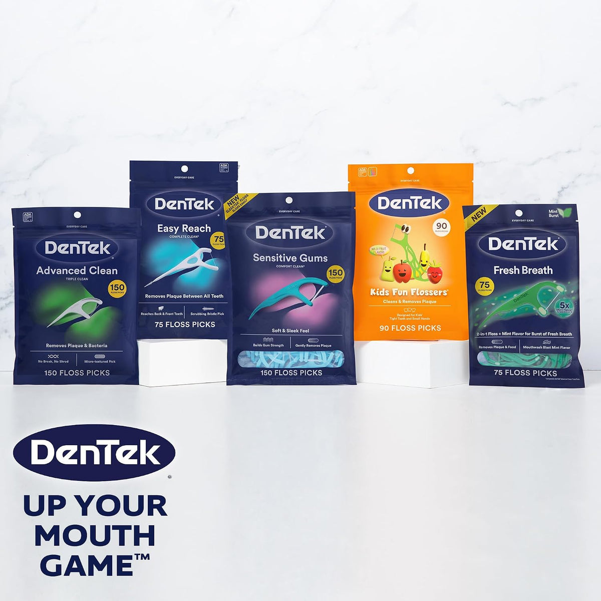 DenTek Comfort Clean Sensitive Gums Floss Picks, 150 Count, Pack of 6 - view 2