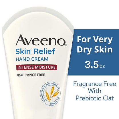 Aveeno Skin Relief Intense Moisture Hand Cream, Fragrance-Free, 3.5 oz - view 2