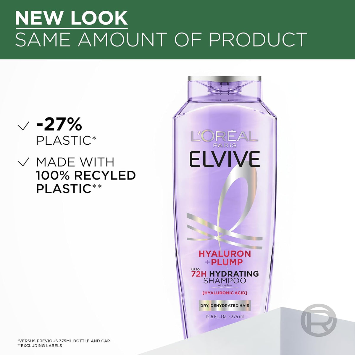 L'Oreal Paris Elvive Hyaluron Plump Hydrating Shampoo 12.6 fl oz - view 5