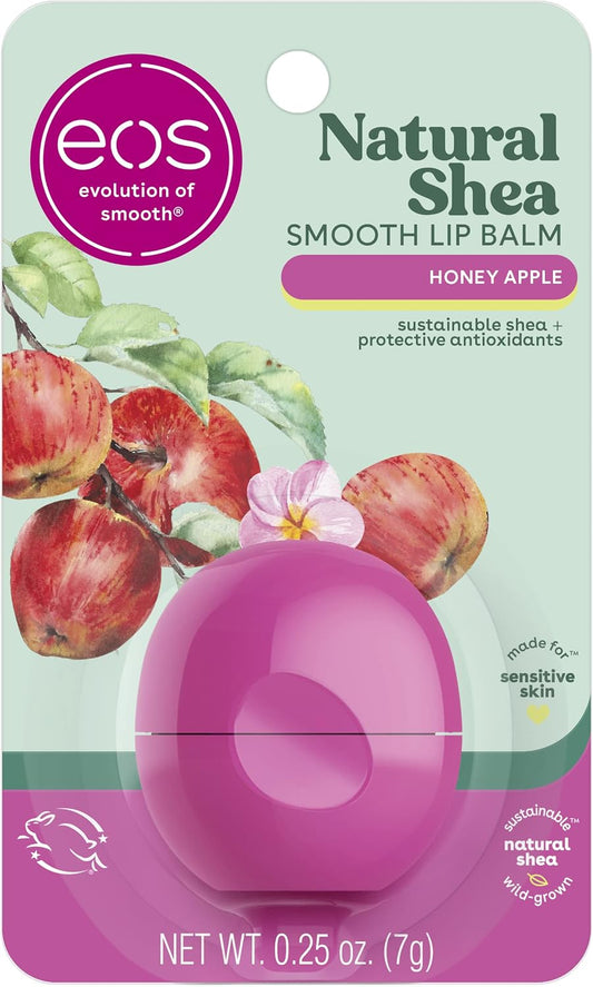 eos Visibly Soft Lip Balm Sphere, Honey Apple, 0.25 oz (7 g)