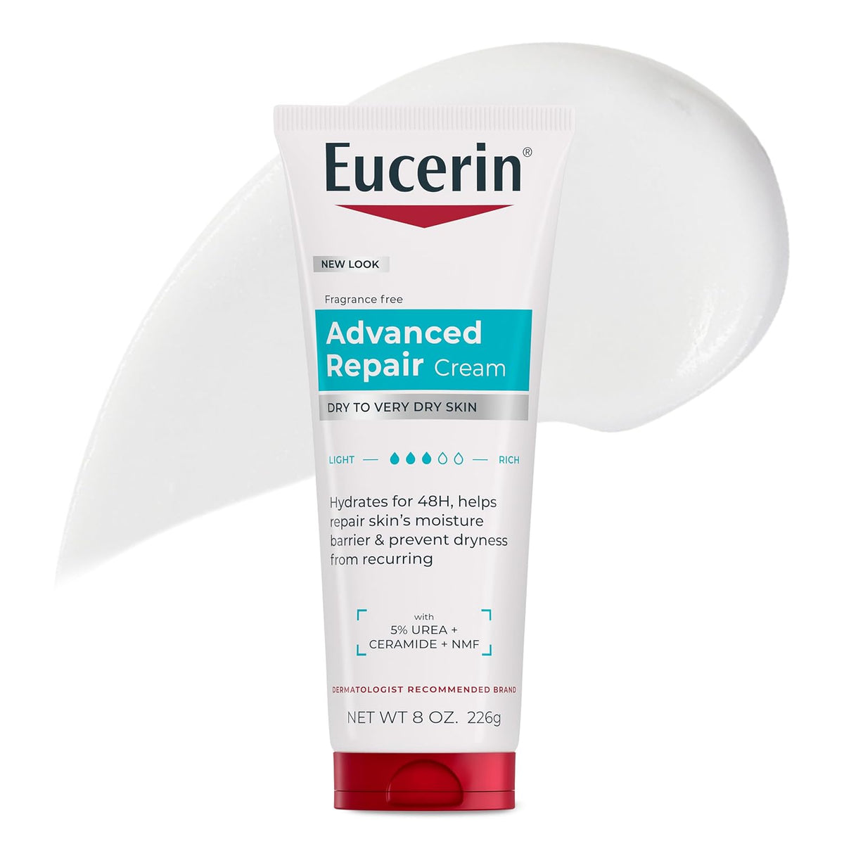 Eucerin Advanced Repair Body Cream, Urea Enriched, 227 g (8 oz) — product view