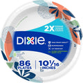Dixie Paper Plates 25.4 cm (10 Inch), 86 Count