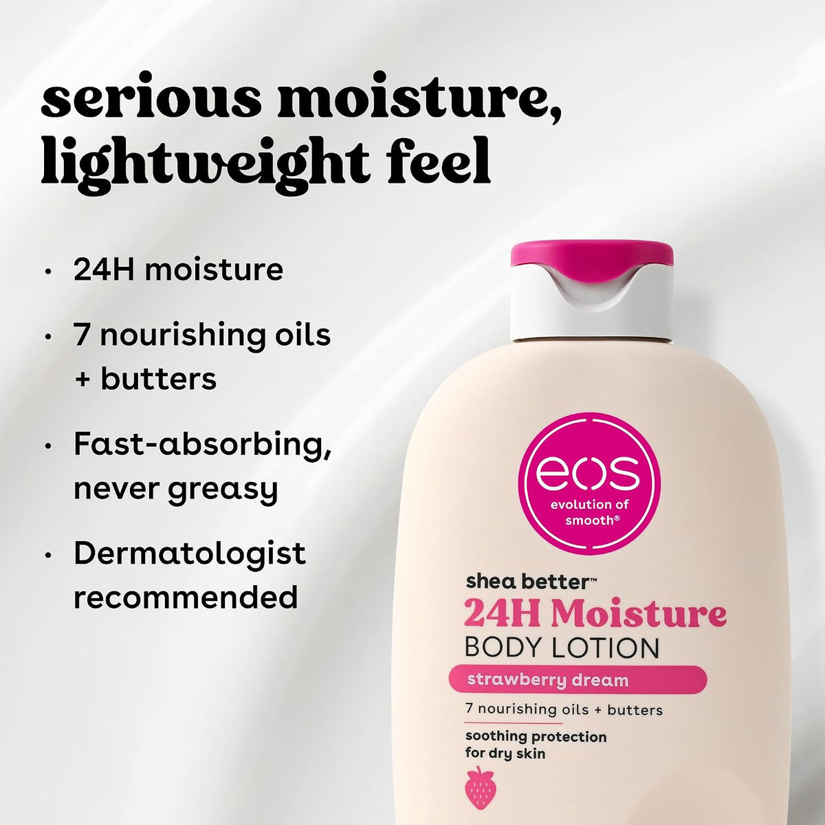eos Shea Better Body Lotion, Strawberry Dream, 16 fl oz - view 5