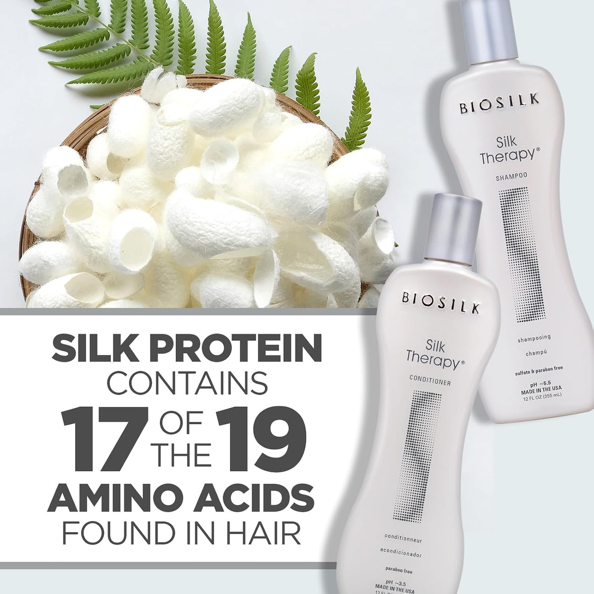 Biosilk Silk Therapy Shampoo and Conditioner Duo Set 12 oz - view 5