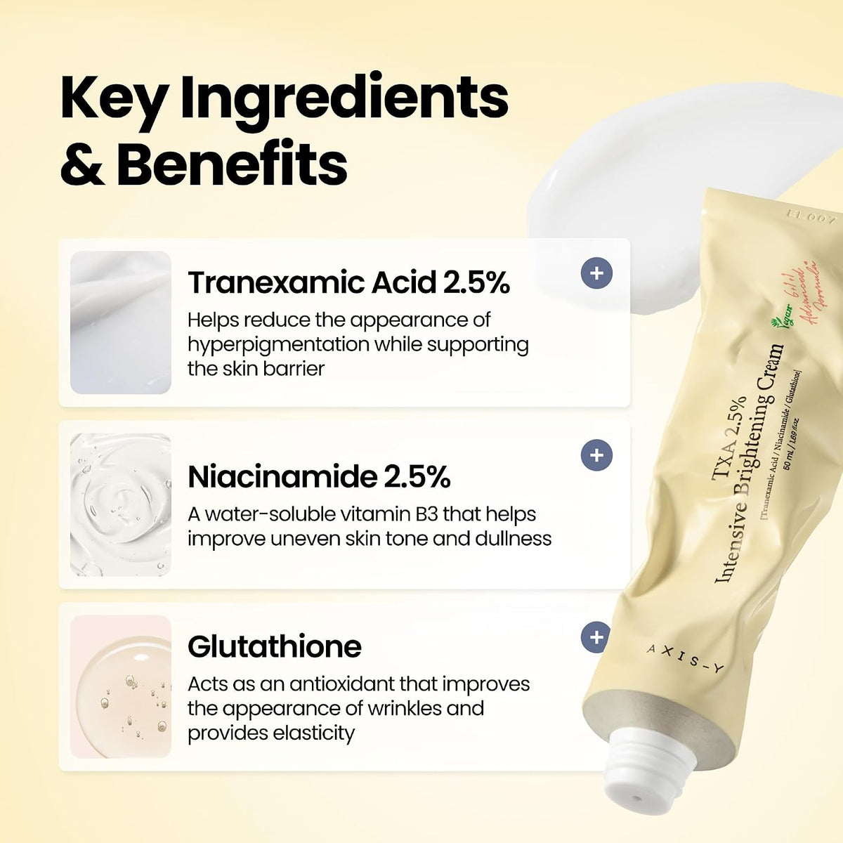 AXIS-Y TXA 2.5% Intensive Brightening Cream 50 ml (1.69 fl oz) - view 3