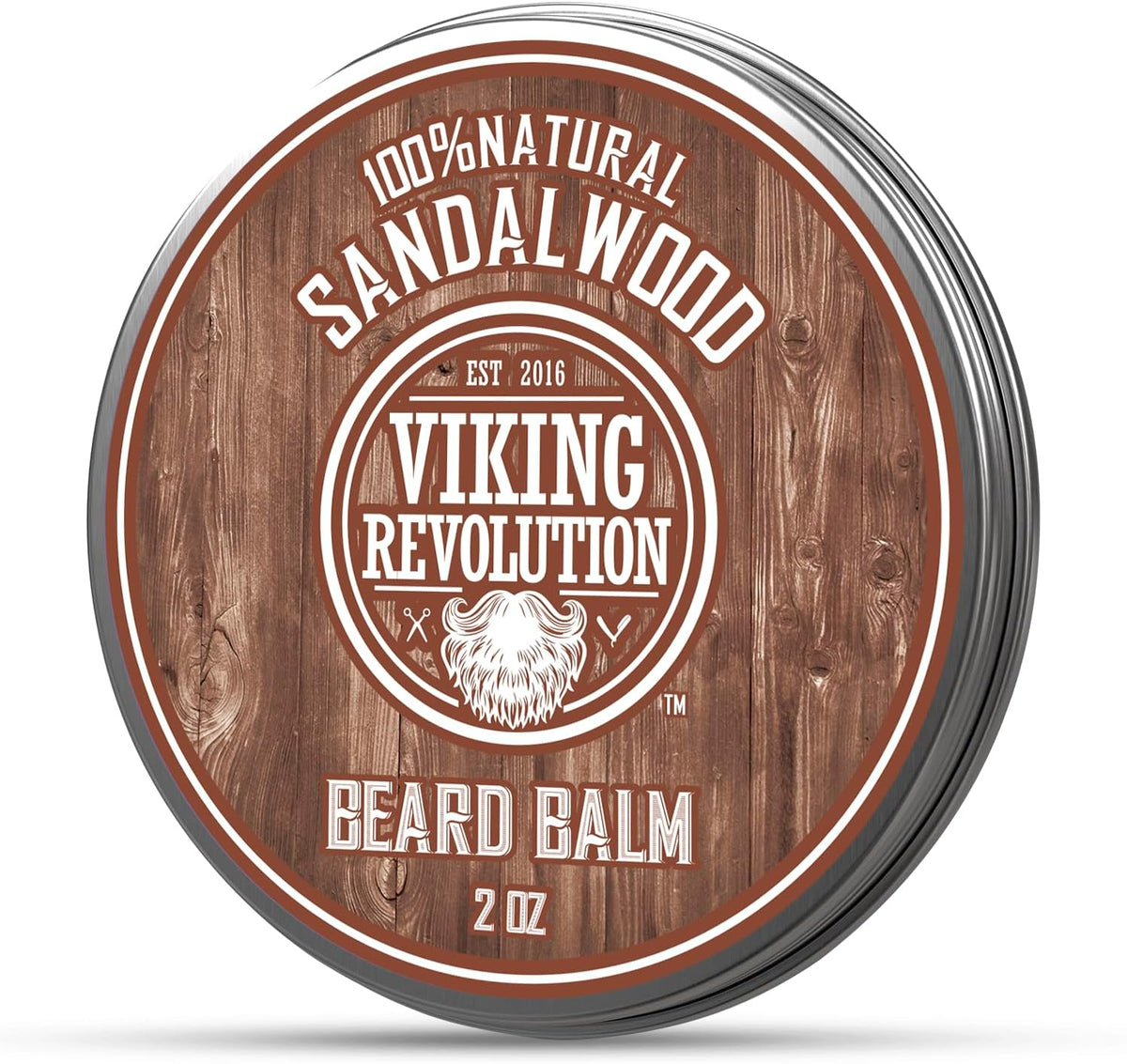 Viking Revolution Beard Balm, Sandalwood, 56 g (2 oz) — product view
