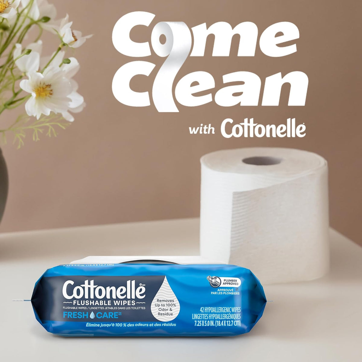 Cottonelle Ultra Clean Toilet Paper, 9 Mega Rolls - view 5