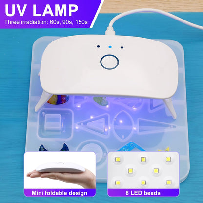 KISREL UV Resin Kit with Light, 200 g Hard Clear Resin - view 3