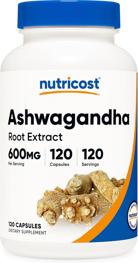 Nutricost Ashwagandha Root Extract 600 mg, 120 Capsules