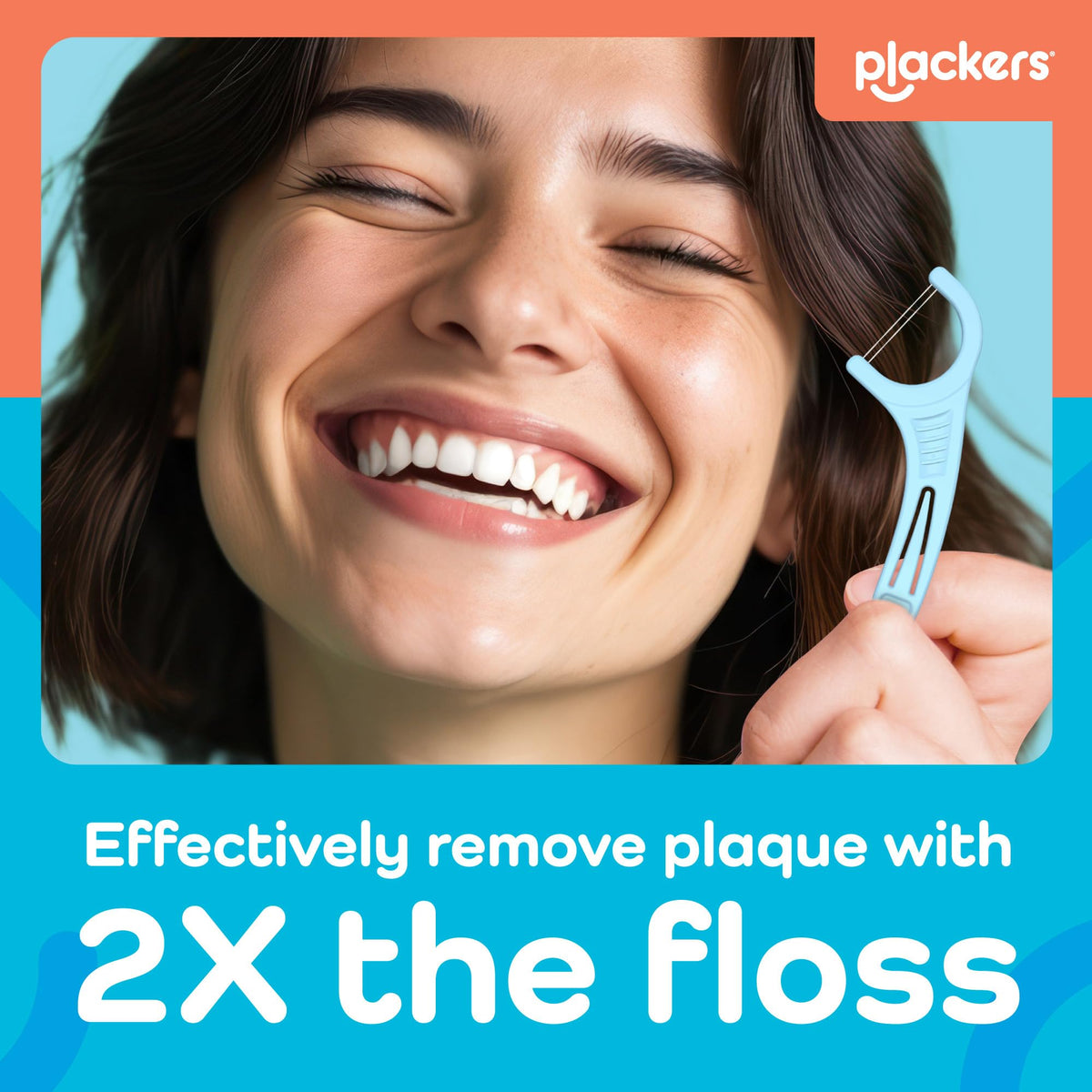 Plackers Twin-Line Advance Cleaning Dental Floss Picks - view 4