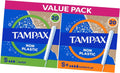 Tampax Super Plus and Super Tampons Bundle - 40 Count, Cardboard Applicator