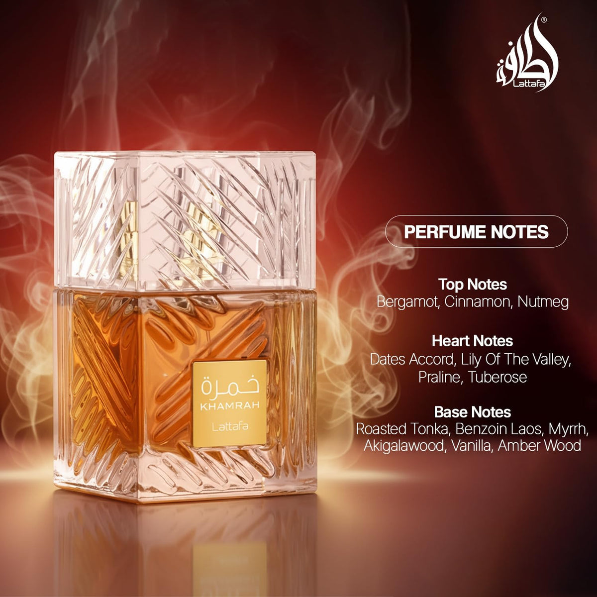 Lattafa Khamrah Eau de Parfum Spray for Men 3.4 oz - view 4