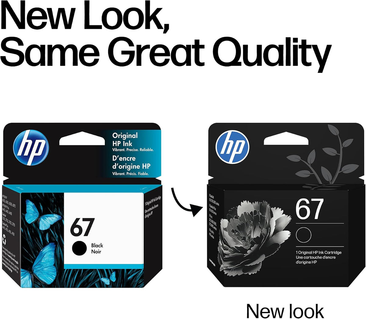 HP 67 Black Original Ink Cartridge (3YM56AN) - view 3