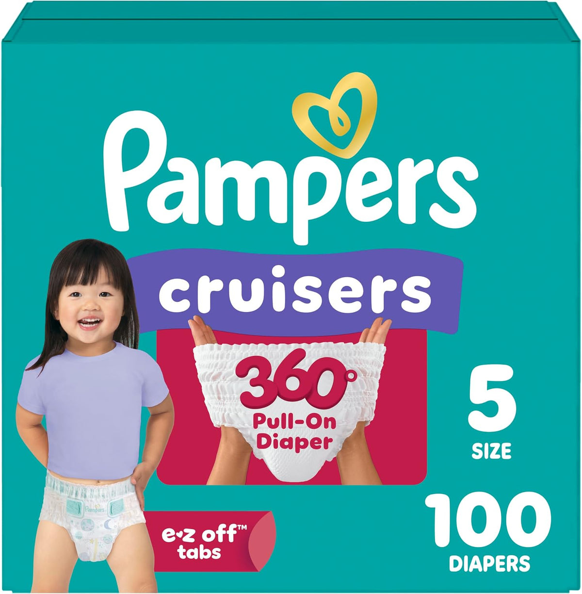 Pampers Cruisers 360 Pull-On Nappies, Size 5, 100 Count — product view