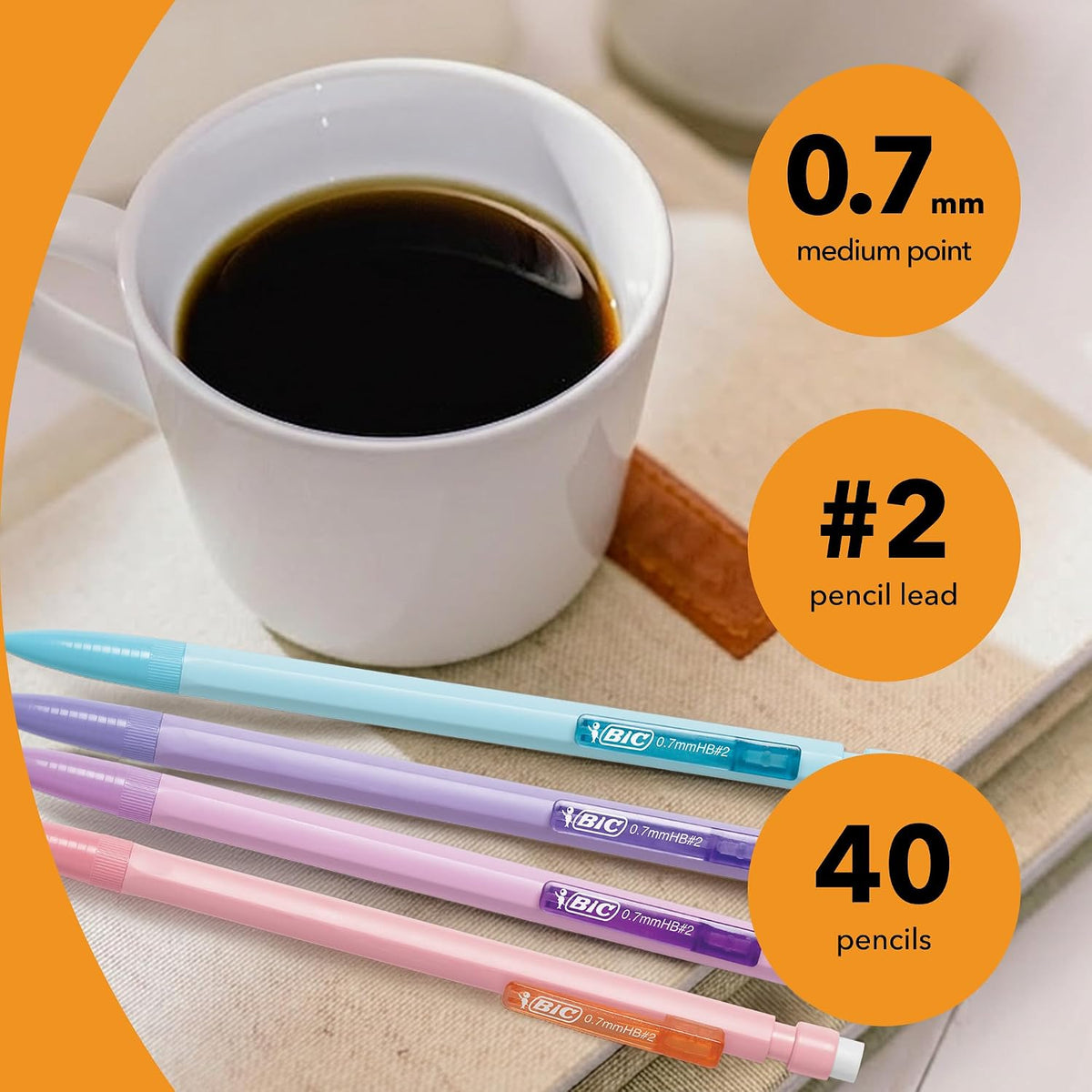 BIC Xtra-Smooth Mechanical Pencils - 0.7 mm Medium, 40 Count - view 5