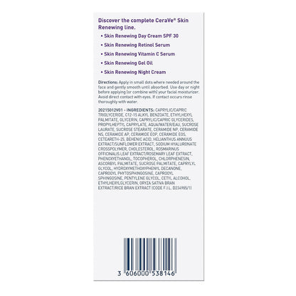 CeraVe Skin Renewing Gel Oil Hyaluronic Acid Face Serum 1 oz - view 6