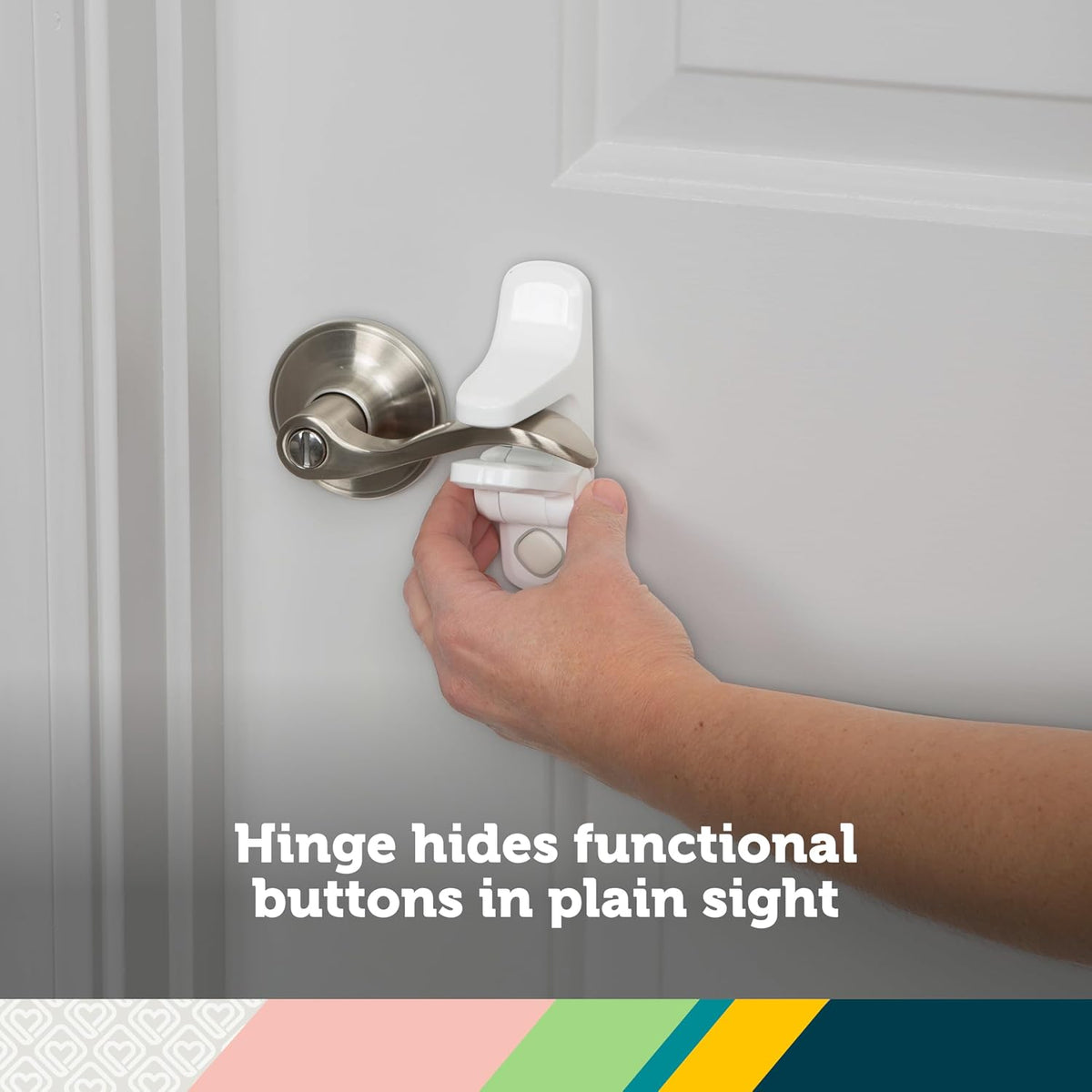 Safety 1st OutSmart Door Lever Lock, White, 1 Count - view 3